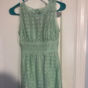 mint lace dress